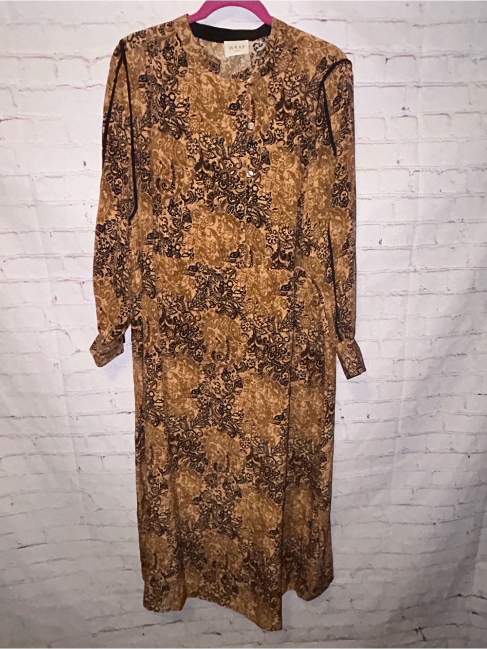 Wrap London silk maxi dress size 10
